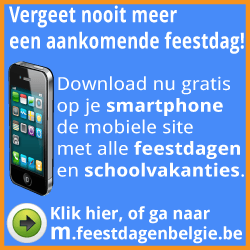 Vergeet nooit meer een aankomende feestdag. Download nu op je smartphone deze mobile site